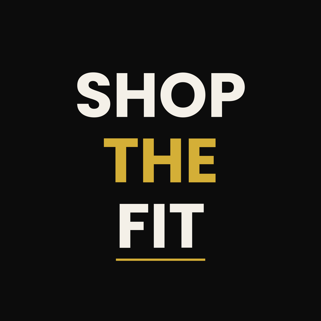 Shop the Fit black and gold wordmark