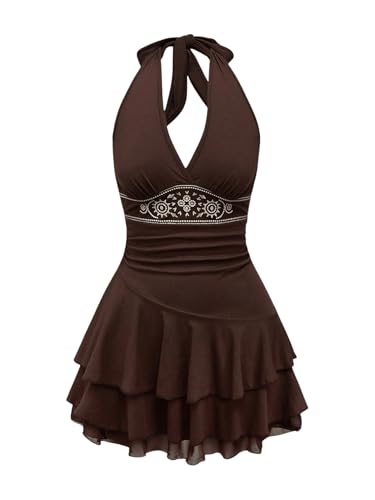 Brown Printed