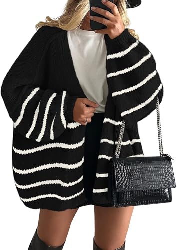 Striped Black White