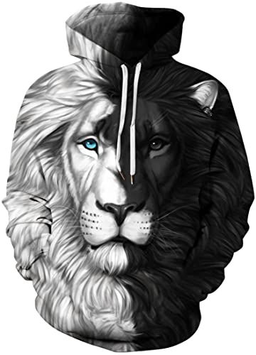 Black White Lion