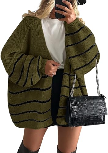Striped Army Green