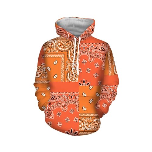 Orange Bandana Hoodie