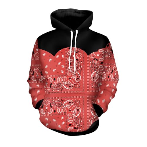 Red Bandana Hoodie