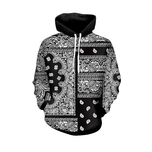 Black Bandana Hoodie