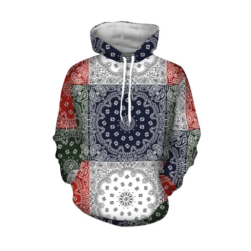 White Bandana Hoodie